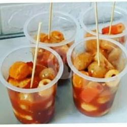 Baso Korea Seafood Pedas Cup Kecil