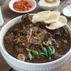 Paket Komplit Rawon Iga Dengkil Daging Sapi Telor Asin Nasi Gratis Aqua Botol