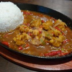 Udang Masak Pedas   Nasi