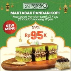 Martabak Pandan Kopi 1/2 Keju 1/2 Ckw