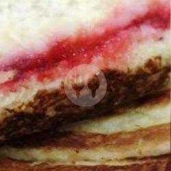 Roti Bakar Strawberry   Nanas   Susu