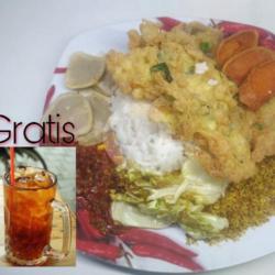 Nasi Telur Dadar Spesial   1cup Minuman