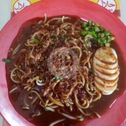 Mie Rebus Kuah Kacang ( Mie Lendir )