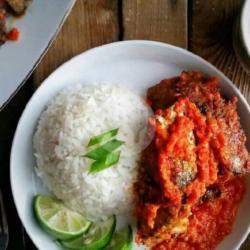 Nasi  Ikan Tongkol/cuek Balado Sayur