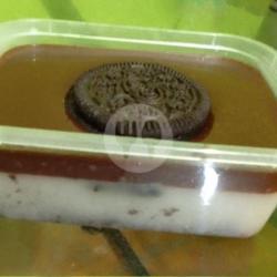 Puding Coklat Susu Oreo