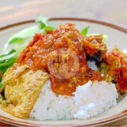 Nasi Tempe Telor Penyet