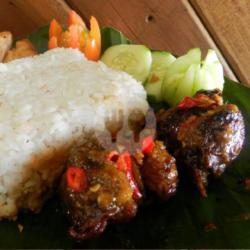 Ati Penyet Rica Plus Nasi