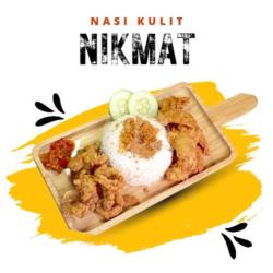 Nasi Kulit   Usus Krispi