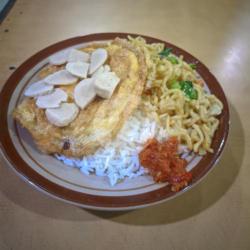 Nasi Telur Dadar Bakso