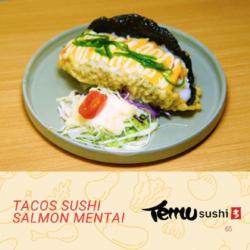 Tacos Sushi Salmon Mentai