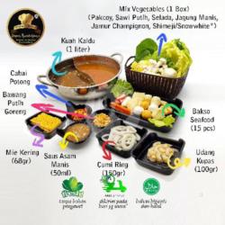 Paket Shabu-shabu Seafood Reguler Kuah Kaldu 2-5 Org (halal/frozen Food)