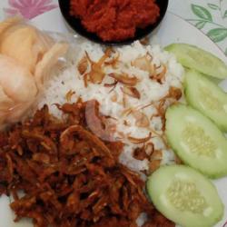 Nasi Ikan Teri Tempe Complit