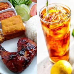 Paket Komplit Ayam Bakar   Lemon Tea