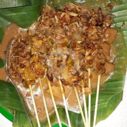 Sate Jantung   Lontong