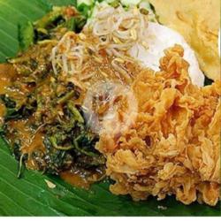 Nasi Pecel Ayam Crispy ( Bumbu Ulek )