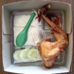 Paket Dos Nasi Ayam Jantan Goreng(paha/dada)