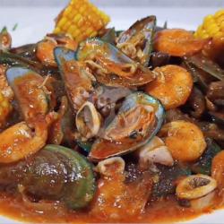 Kerang Hijau   Udang Asam Manis