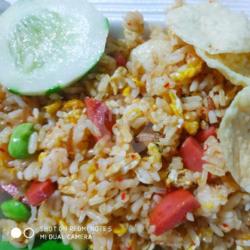 Nasi Goreng Pete Seafood (pedas Sedang) Free Teh Obeng