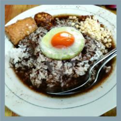 Nasi Rawon Telor Ceplok