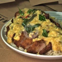 Chicken Katsu Salted Egg Fried Rice