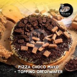 Pizza Choco Mayo   Topping Oreo/wafer