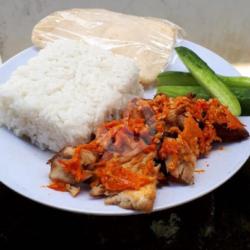 Nasi Ayam Geprek Cabe Rawit   Es Teh