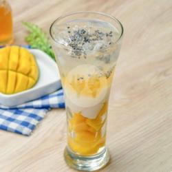 Ice Mango Fizz Mocktail