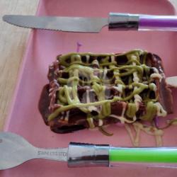 1waffle 2rasa. Greentea Coklat