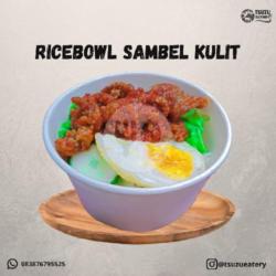 Ricebowl Sambel Kulit Crispy