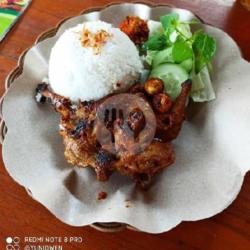 Nasi  Burung Puyuh Bakar Sambel Lalapan