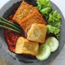 Nasi Penyet Tahu Tempe Terong