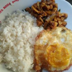 Paket Komplit A(nasi Oseng Telur Ceplok/dadar Es Teh)