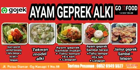 Daftar Harga Menu Delivery Ayam Geprek Alki, Tanjung Senang, Bandar ...