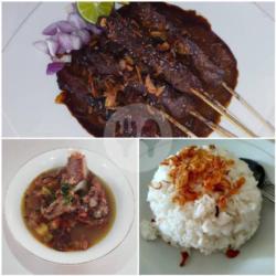 Paket 1 Komplit (sate Kambing   Gule Kambing   Nasi Putih)