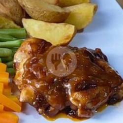 Steak Ayam Grill Saus Mushroom