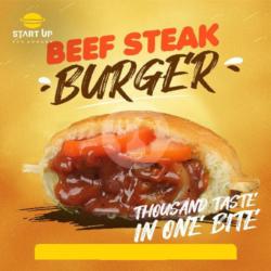 Beef Steak Burger Pedas