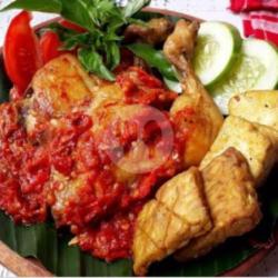 Ayam Goreng Kremes Balado Tahu  Tempe