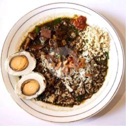 Nasi Rawon Telur Asin