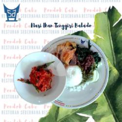 Nasi Ikan Tenggiri Balado