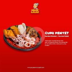 Cumi Penyet   Nasi