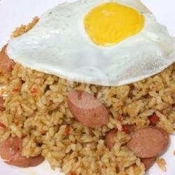 Nasi Goreng Sosis Special   Telor