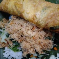 Nasi Urap Telur Dadar