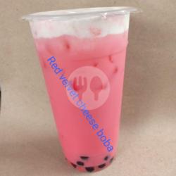 Red Velvet Cheese Boba