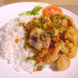 Ayam Cabe Garem   Nasi