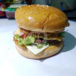 Burger Daging   Telur   Keju