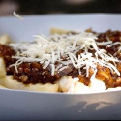 French Fries With Beef Bolognaise