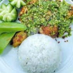 Paket Ayam Penyet Rawit Ijo Nasi