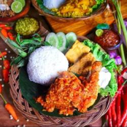 Nasi Sambelan Bebek Komplit