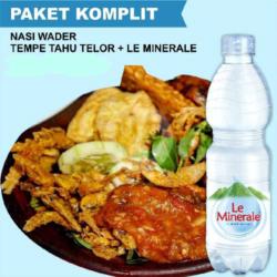 22 Nasi Wader Tempe Tahu Air Mineral