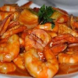 Udang Tumis Saus Padang